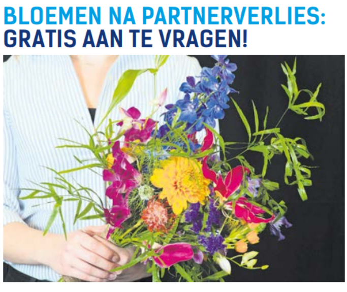 Bloemen na partnerverlies: na Noord-Holland nu ook in Gelderland